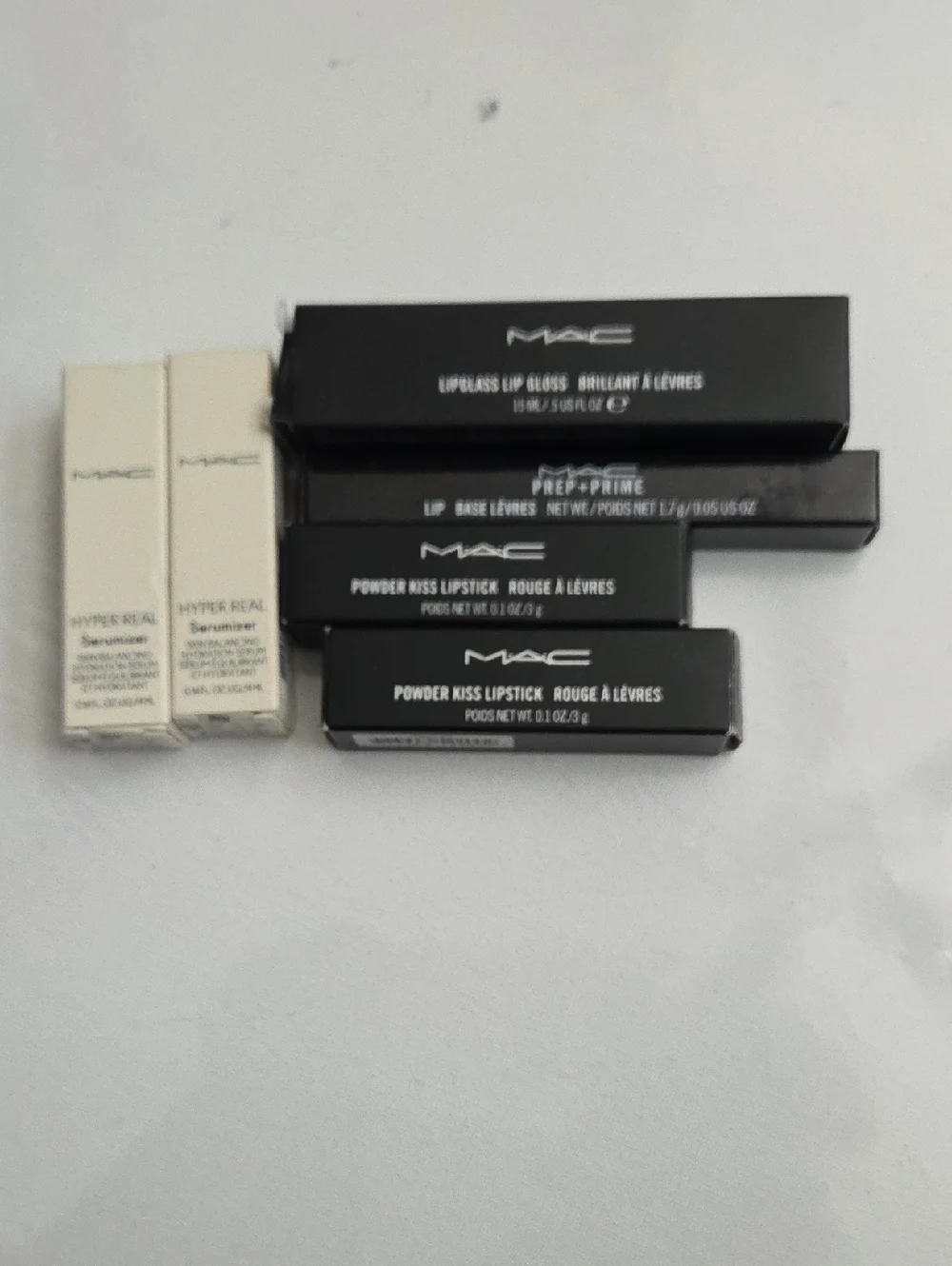 MAC Lip Collection - Black & Cream Packaging